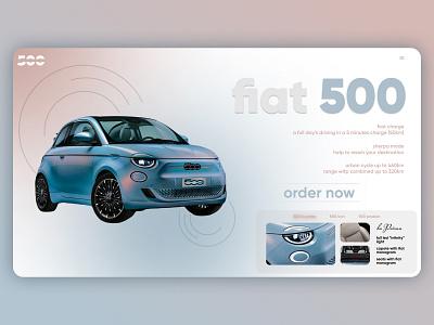 fiat 500 site branding design graphic design illustration ui ux vector