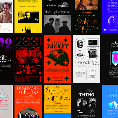 Movie Posters | Volume 1 cinema cinema poster colorful graphic design indesign movie movie flyer poster tipografia typographic