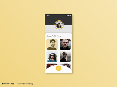 Daily UI Challenge 088- Avatar app avatar dailyui design mobile product profile picture style ui uidesign