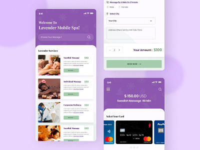 The Lavender Mobile App android android app app corporate creative creative app design ios ios app mobileapp modern portfolio spa spa app ui