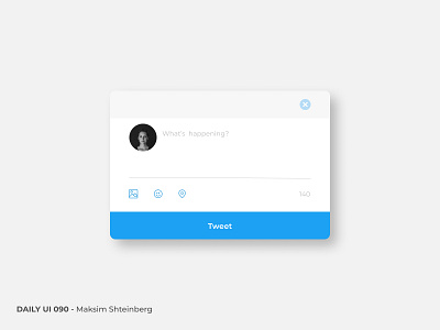 Daily UI Challenge 090 - Create New 090 app create new dailyui design post product tweet twitter ui uidesign