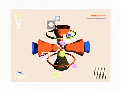 Cinema4d+Illustrator experiment 3d abstract c4d cinema4d experimental illustration