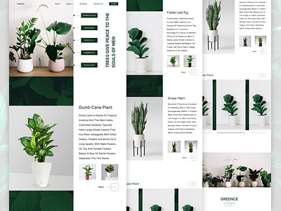 Plant Landing Page Design🌿 bitmatestudio design garden gardening homepage interface interior landing page design plant plant shop plants product trending ui ui design ui ux web website website design