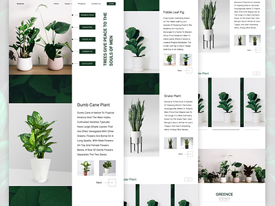 Plant Landing Page Design🌿 bitmatestudio design garden gardening homepage interface interior landing page design plant plant shop plants product trending ui ui design ui ux web website website design