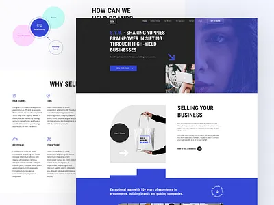 Buy and Selling Your Business brand business buying ecommerce landing minimal product selling site ui uiux web