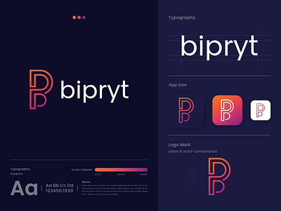 Logo Design | B & P Letter Mark | initial Logo design abstract logo b letter logo branding colorful corporate logo graphic design illustration initial logo design lettermark logo logo design logo maker logofolio logos logotype minimal minimalist logo modern logo p letter logo typography