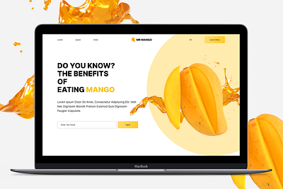 LANDING PAGE design graphic design health landing landing page landing page design mango mockup mockups ui ui ux ui ux design uidesign web design website design
