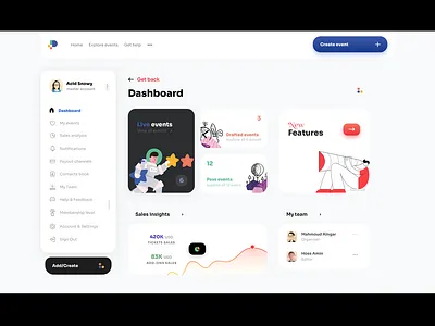 Dashboard concept design product ui user experience ux