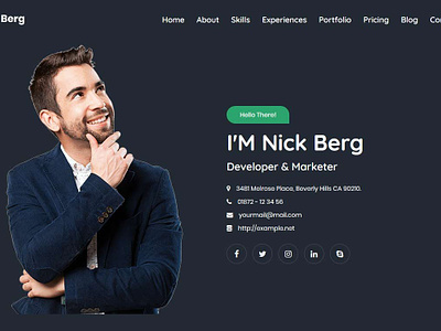 Nick Berg- Portfolio/Resume Template