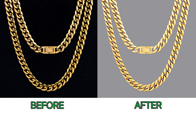 Chain Cutout, Remake & Retouch clipping path color correction product retouch remake