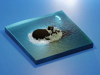 Submarine 3d 3dart blender blender3d design isometric sub submarine torpedo