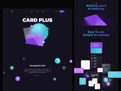 Card Plus Website branding card card plus dark design design glass minimal neon ui ux website website dark website ui