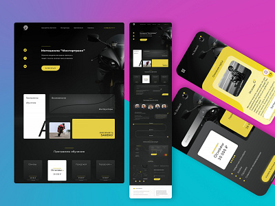 motorcycle school app bike concept design mobile mobileapp moto motoschool share ui uxui web webdesign