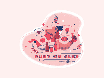 Promotional Event Image artwork beer illustration ruby vector