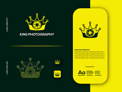 KING PHOTOGRAPHY LOGO DESIGN & BRANDING | MINIMALIST LOGO brand identity camera logo creative logo crown camera logo crown icon crown logo design flat camera logo flat logo king camera logo king logo king photo logo logo logo design logofolio logotype minimal logo minimalist logo modern logo photography logo