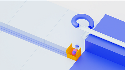 ProWeb: 3D Hero Animation Concept 3d animation blender blue branding design illustration orange render silver