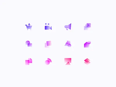 Shogun Iconography branding ecommerce icon set icons saas