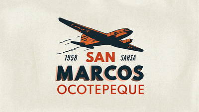 Visit San Marcos Ocotepeque affinity design designer history honduras illustration old retro texture typography vector vintage