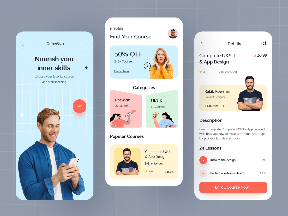 Educational Web Design by Imran Hossen for Orizon: UI/UX Design Agency ...