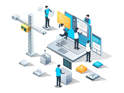 Web developer and seo optimization graphic