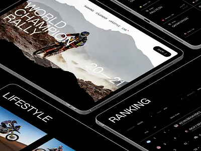World Champion Rally design interface ui ux webdesign