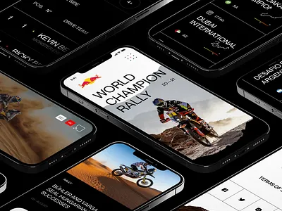 World Champion Rally behance branding design interface ui ux web webdesign