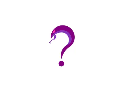 Answer the Snake corporate design corporate logo design dual meaning flat design logo logo logo design mark question snake