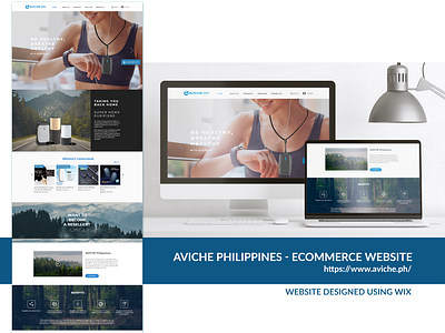 AVICHE.PH graphic design landing page ui ux website design