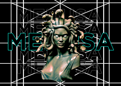 MEDUSA design god graphic design greek illustration medusa statue