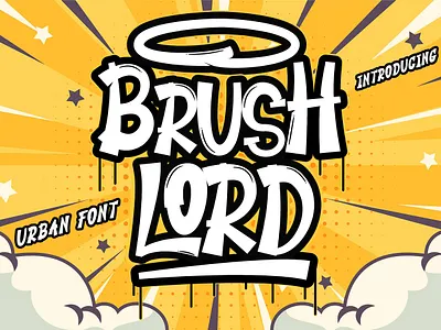 Brush Lord Urban Font branding design font graphic design illustration lettering logo modern typography