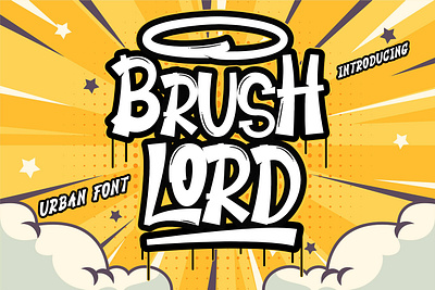 Brush Lord Urban Font branding design font graphic design illustration lettering logo modern typography
