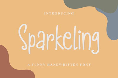 Sparkeling Font branding design display font graphicdesign handlettering handwritten font illustration logo unique