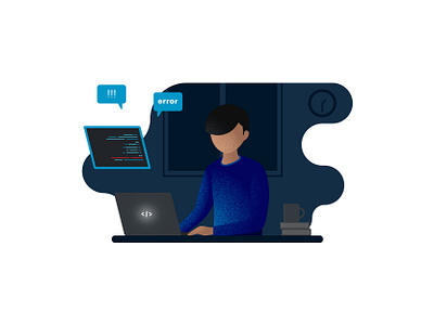 Programmer css design flat flat design flat illustration graphic design html illustration js programmer ui ux vector