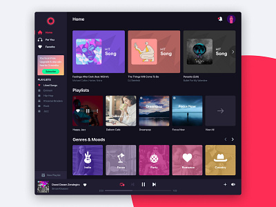 Casset - Music Player app casse cassette design hamed nikgoo iran logo music musics nikgoo play player ui web web player