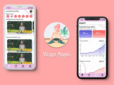 UI/UX Design Yoga Apps design designapp graphic design ui ui design uiux uiux design ux