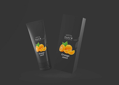 Orange Product Tube Packaging Mockup 3d animation branding design free graphic design illustration latest logo mockup mockup design motion graphics orange packaging premium product psd psd mockup tube ui