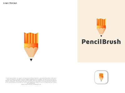 Pencil Brush Modern Logo Design abastact brand design brand identity branding logo brush brush modern logo creative logo dribble shots logo logo design logo designer logo inspirations logo maker modern logo modern pencil brush logo pencil pencil brush logo pencil modern logo popular logo professional logo