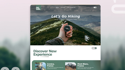 Dolan: Hiking Guide app branding clean design graphic design green hero page hiking illustration landing page logo mobileapp travel travel apps ui uiux user interface ux website