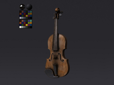 Violin 3d 3dart 3dmodeling arnold arnoldrender design maya music render violin zbrush