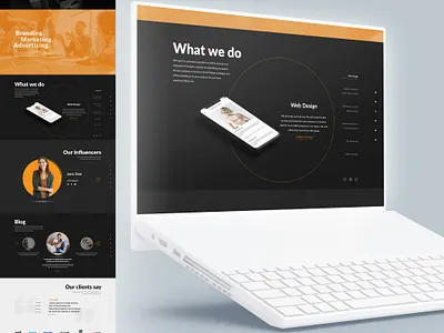 UI design - Media Agency branding graphic design media ui user interface ux web website