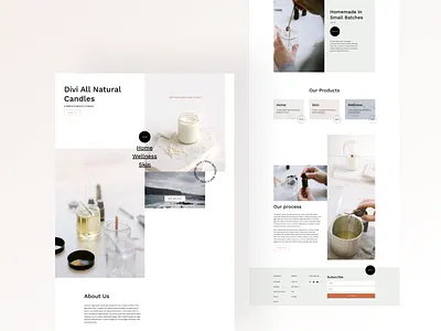 Candle Making - Sneak Peek 2021 candle candlemaking clean design divi elegantthemes illustration ishtiaqkhanparag landing page logo minimal template typography ui ux website wordpress wordpressdesign wordpresstheme