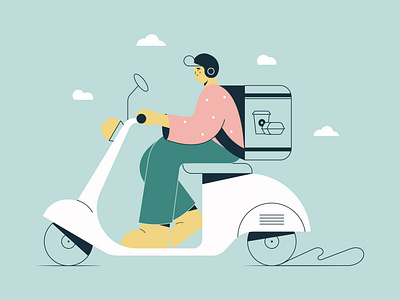 Delivery Man 2d character 2d design art cartoon character character design characterdesign characters concept art cute art cute illustration delivery man design flat illustration illustration 2d illustration art illustration digital minimal transportation vector