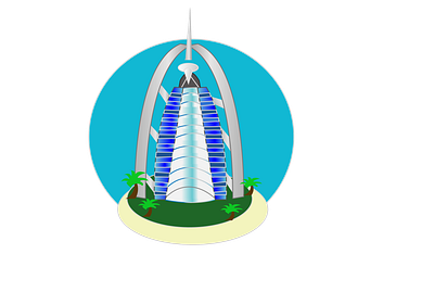 burj ul arab vector burj ul arab vector city skyline vector