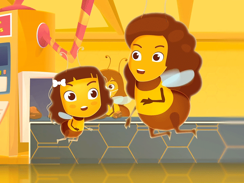 Do you like jazz ? 2d animation after effect animation bee animation bees character animation logo animation motion motion graphics