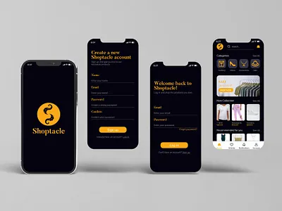 Online Shop Mobile App Design adobe illustrator adobe photoshop adobe xd adobexd clothing store illustrator layout design logo mobile app mockup online shop photoshop ui uiux xd