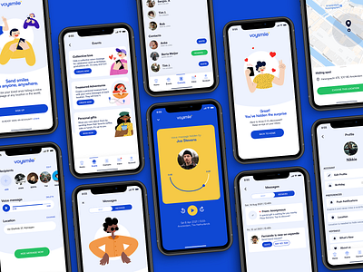 voysmile.com app design ui ux voice message voysmile