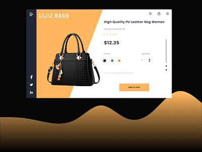 LIGIZ BAGS - UI Design by Figma bagshop bagsite figma figmadesign uidesign