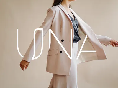 UNA | clothing outlet logotype branding clean graphicdesign logo logo design logodesign logotype logotype designer minimal