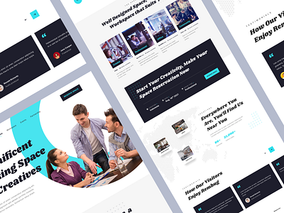 Rembug Coworking Space Landing Page app coworking coworking space design landing page space testimonials ui ui design user experience user experience design user interface user interface design ux ux design web design web page website design