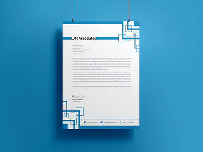 Financial Letterhead Design a4